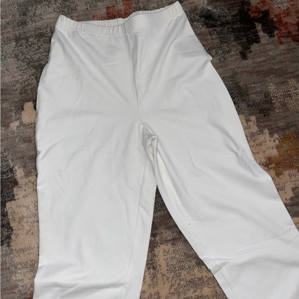 Women with Control Tall Convertible Pants Zipper White - Picture 4 of 10
